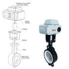 Compact 24VDC 100Nm PVC Butterfly Valve Actuator